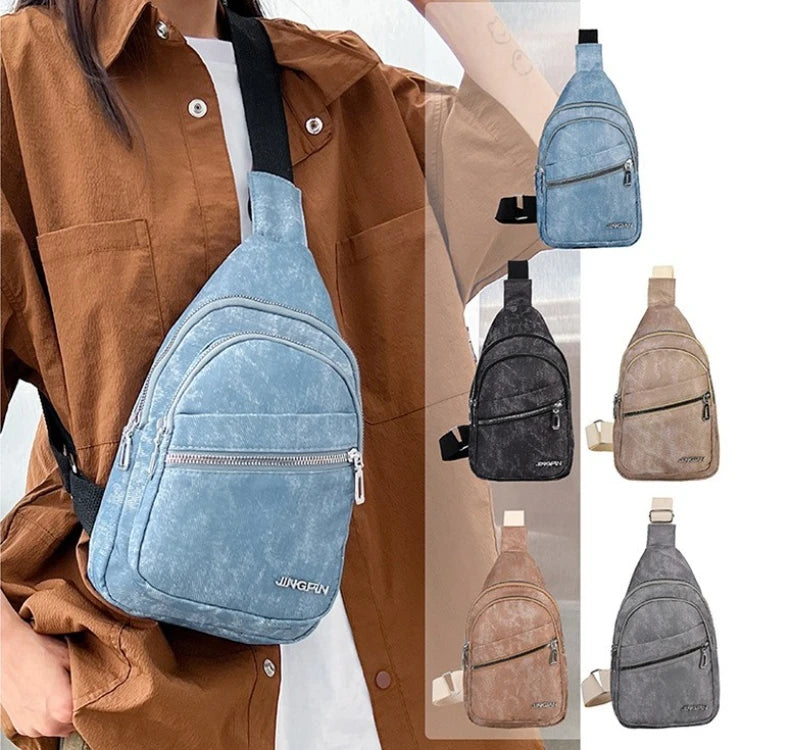 Soft Leather Casual Crossbody Shoulder Bag