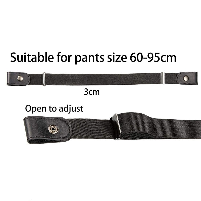 Men and Women Elastic Buckle-Free Belt for Pants.