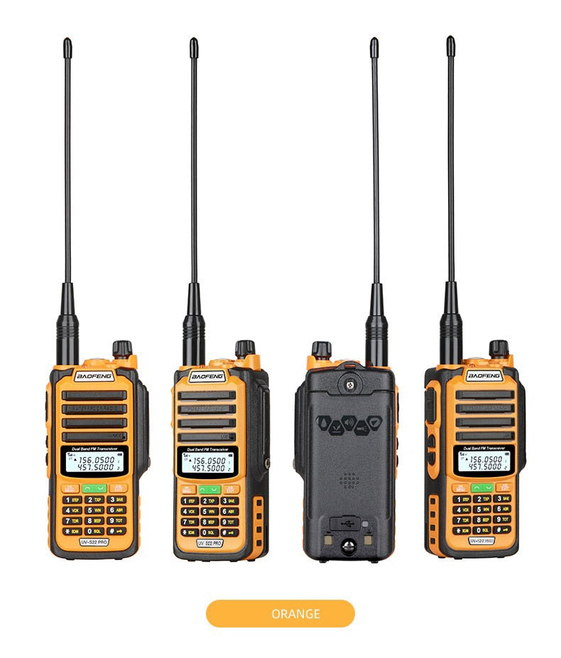 Baofeng UV S22 PRO V2 IP68 Walkie Talkie Dual Band 136-174/400-520MHz Ham Radio Upgraded Of UV9R UV5R Pro 50KM Range