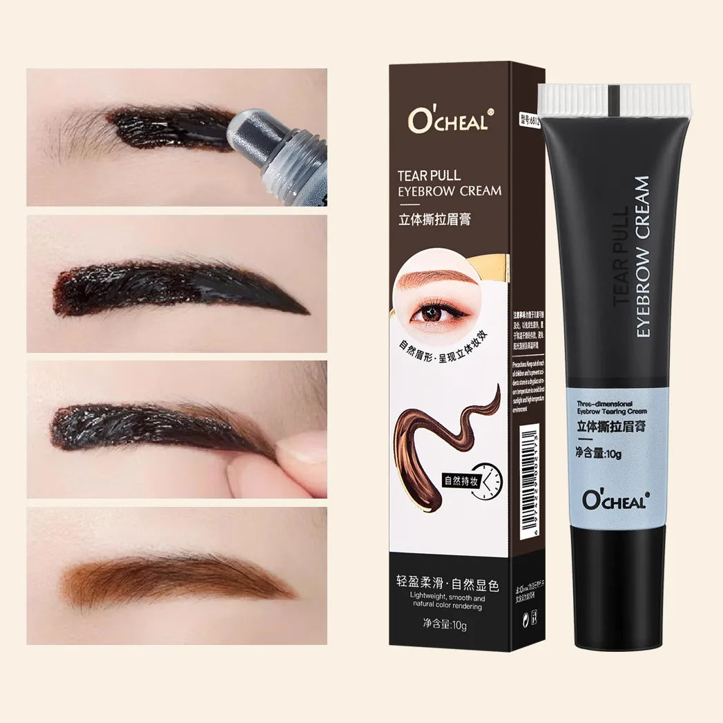 1Pcs Semi-Permanent Peel Off Eyebrow Tint Cream.