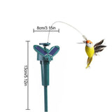1pc Solar Rotating Hummingbird  Bird Garden Stake