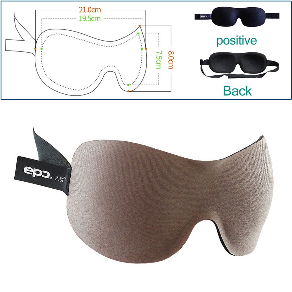 Tcare 3D Sleeping Eye Mask, Total Darkness When You Travel, Day Time Naps OR Work Shift work.