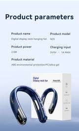 Xiaomi 5-speed 8000MAH Rechargeable Neck Fan With LED Digital Display