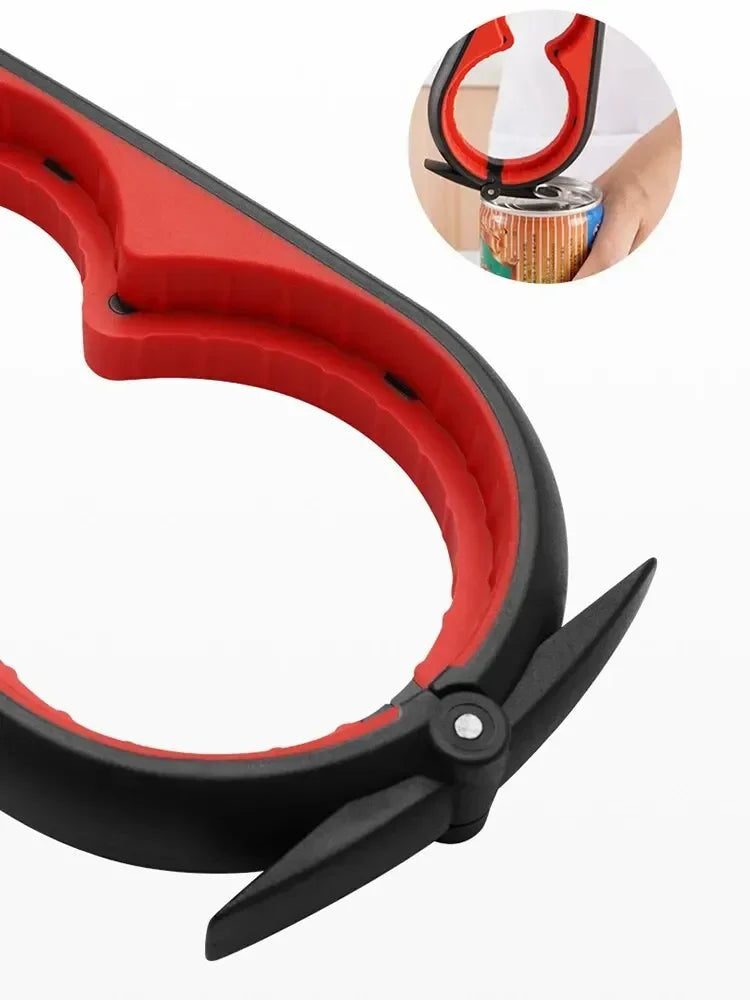 Multi Functional Four In One Anti-Slip Bottle Opener