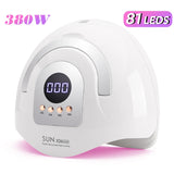 380W UV/ 81LED Manicure Lamp With Handle