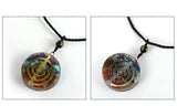 Energy Generator Orgonite Meditation Balanced Chakras Pendant Necklace