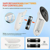 Magnetic Fast Charging Station for Headset & Controllers with LED Light And 2 NI-MH Batteries For Meta Quest 3