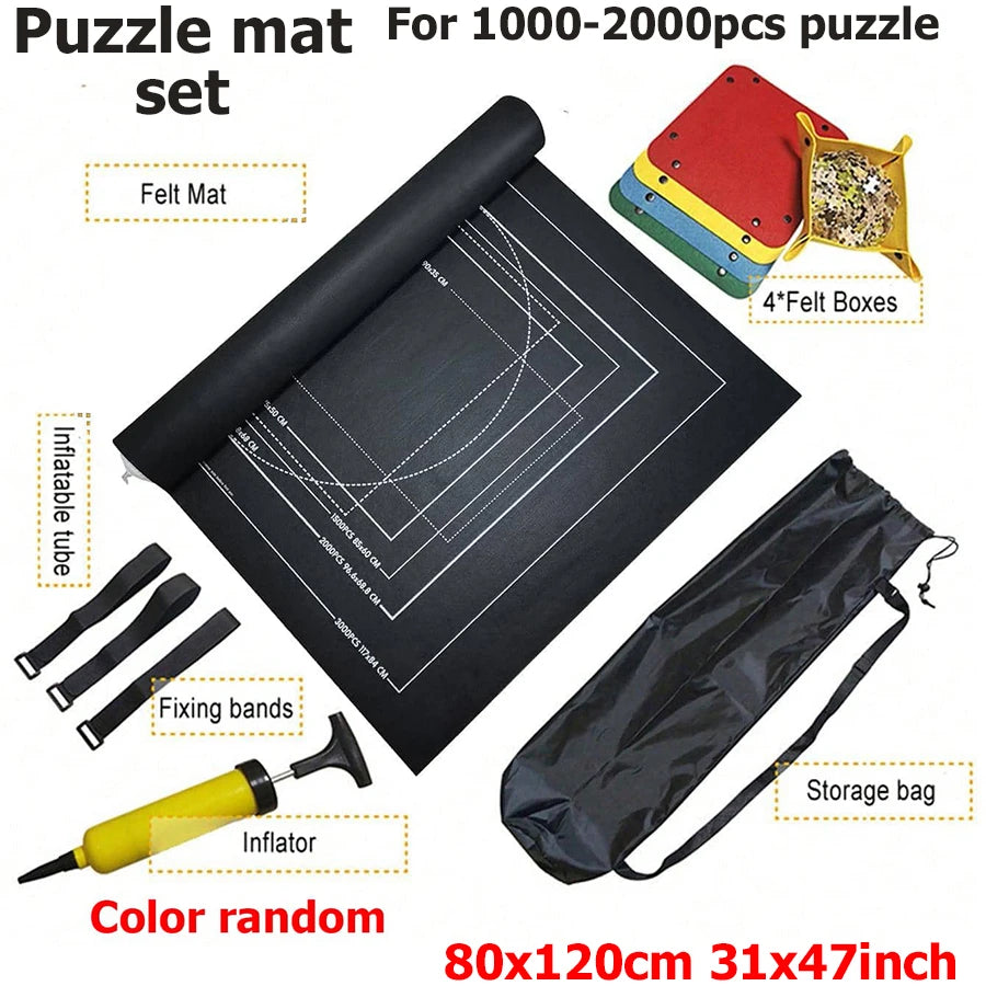 Felt Puzzle Scroll Storage Mat For 1500-3000 PCS