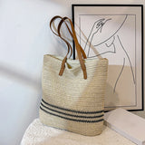 Women's Classic Straw Woven Beach Bag