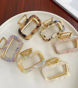 Small Colorful Elegant Acrylic Hair Clpsl