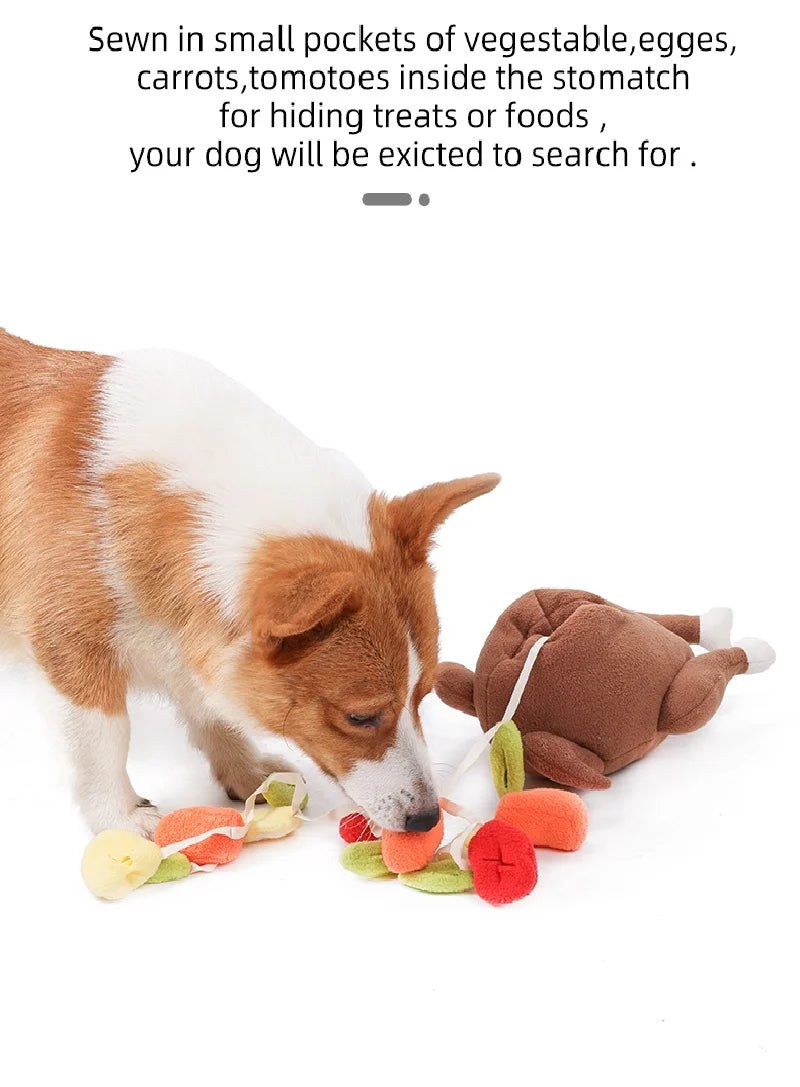 Pet Snuffle Roasted Turkey Toy