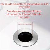 Universal Pop-up Chrome Drain Plug Sink Filter with Hair Catcher