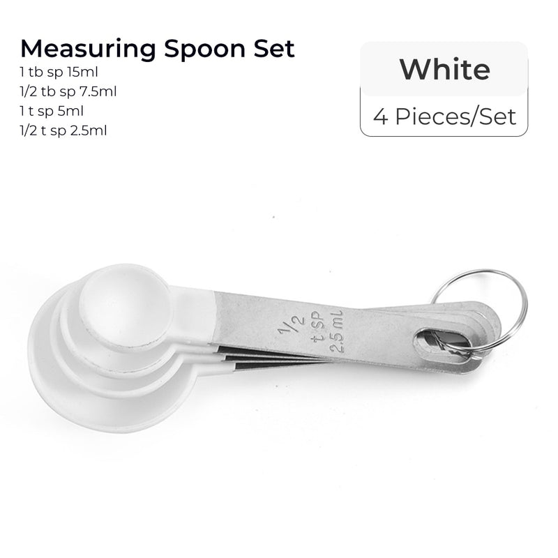 Multicolor 4pcs Stainless Steel Handle Measuring Cup Or spoons.