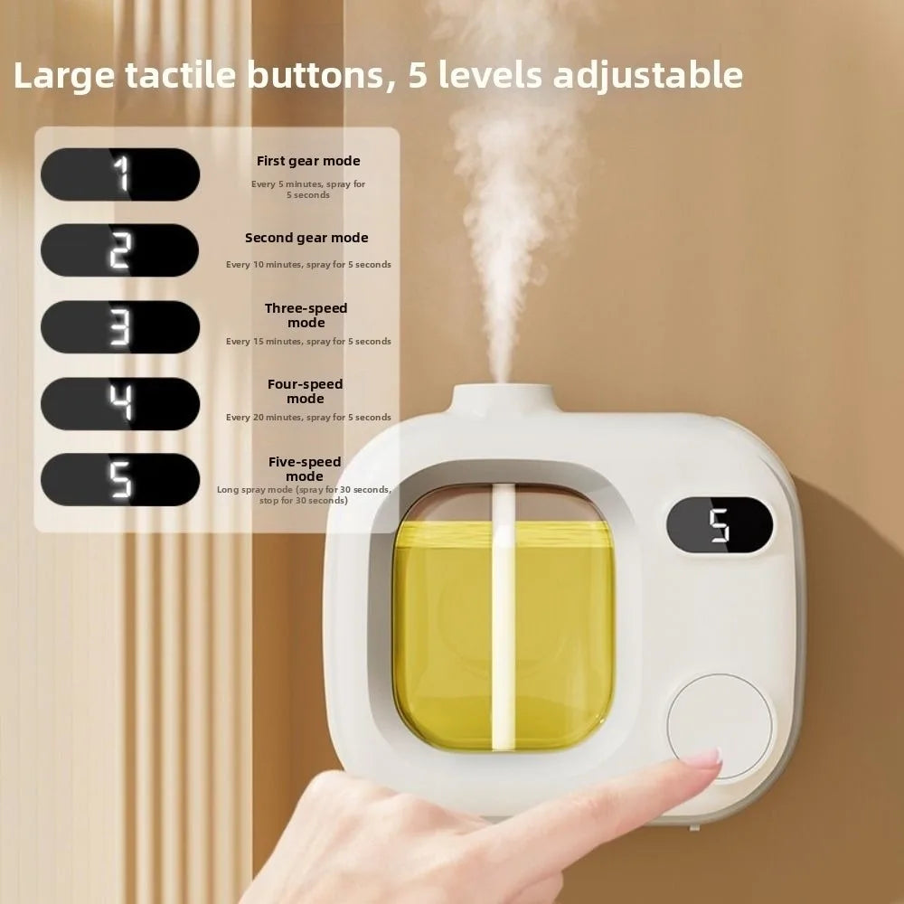 5 Adjustable Level LED Display 45ML Essential Oils Automatic Diffuser