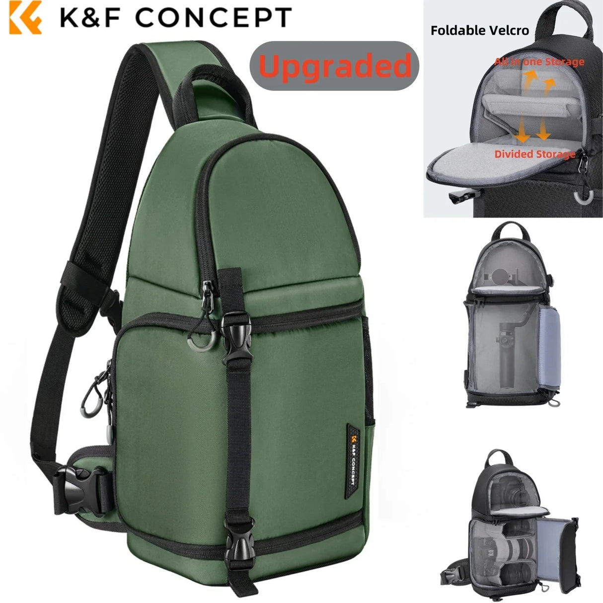 K&F Concept Waterproof 10L DSLR/SLR Sling Camera Backpack