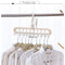 5pcs 9-hole wardrobe space-saving multifunctional storage rack