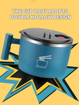 Stainless Steel Bowl With Lid For Instant Noodles