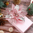 10/5/1pcs 14.5cm Glitter Christmas Tree Or Gift Wrap Decoration.