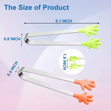 5PCS Silicone Hand Shape Mini Tongs