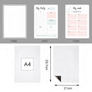 Dry Erase Magnetic Daily, Weekly, OR Monthly Whiteboard Planner For The Refrigerators.