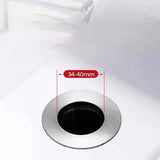 Universal Pop-up Chrome Drain Plug Sink Filter with Hair Catcher
