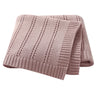 Vertical Stripes Solid Color Baby Cotton Blankets