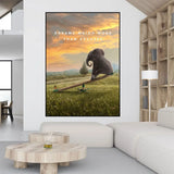 Motivational Quote Canvas Painting Wall Art Posters