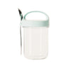 430ML Glass Cup With Lid And Spoon Great For Breakfast Oats Or Salad Cups