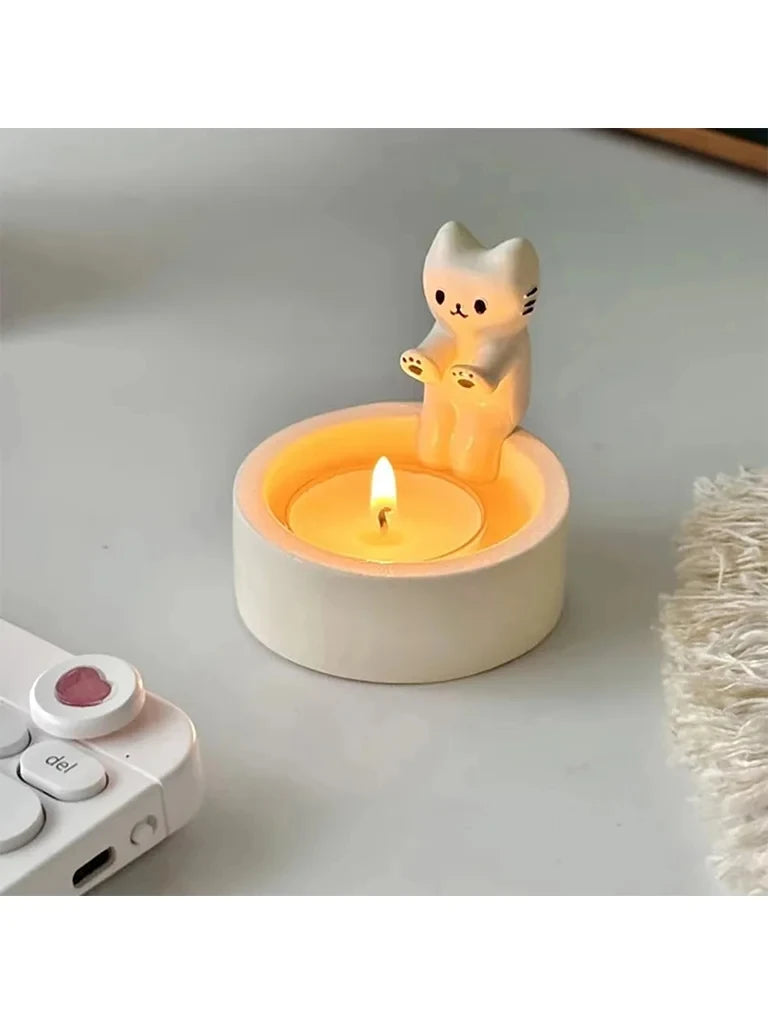 Durable High Tempe Cartoon Candle Holder Decoration
