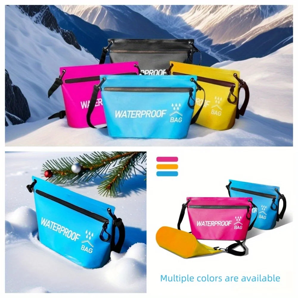 1pc Durable Dry Bag With Zipper For Swimming Rafting Or Kayaking