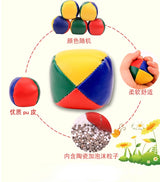 PVC 3 Or 6 Leather Juggling balls filled With Sandbag