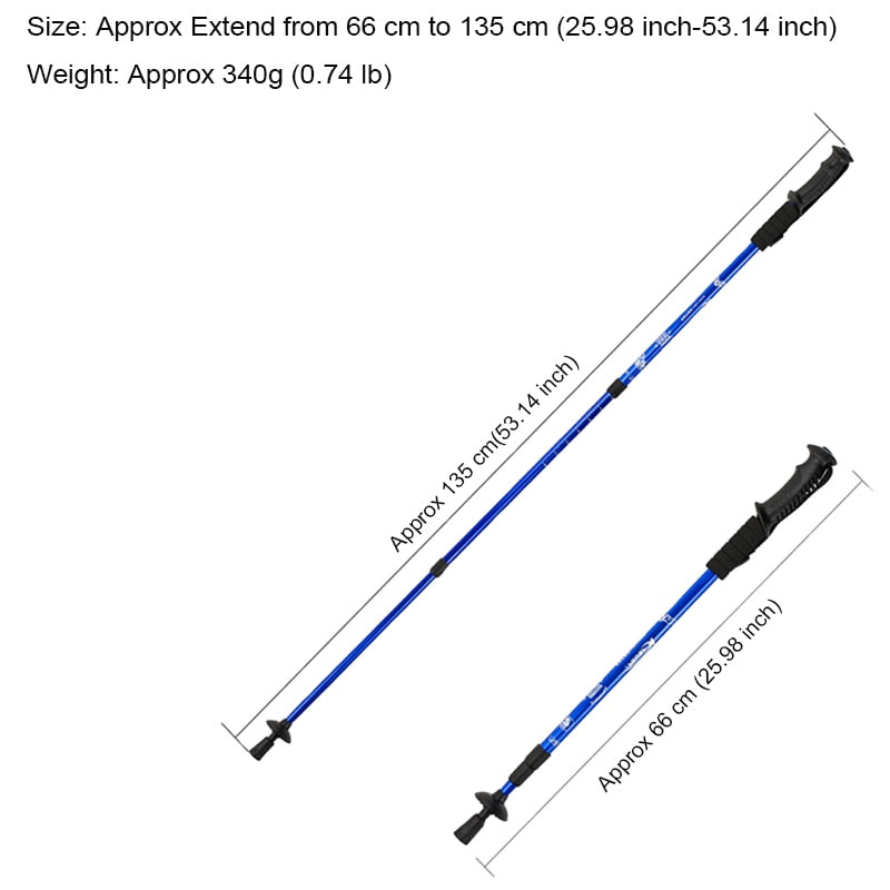 Retractable Trekking Hiking/Climbing Poles.