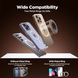 Joyroom Silicone Magnetic Ring Phone Holder With Kickstand For iPhone 14 15 16 Pro Max