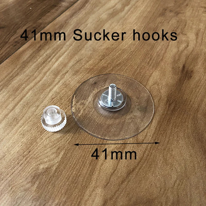 5/10Pcs 40 mm Adhesive Suction Cup Hooks with Screws  Door