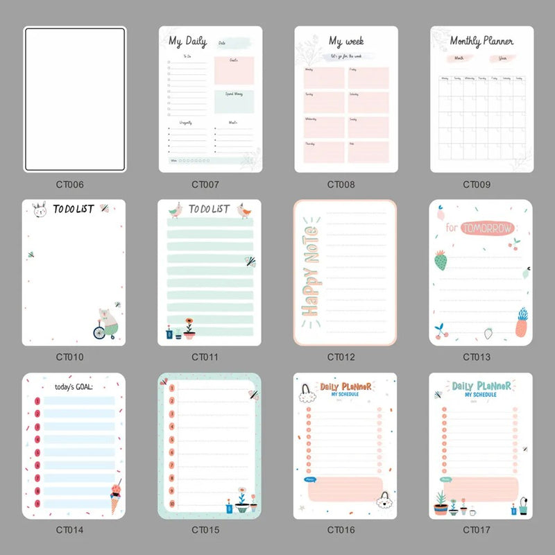 Dry Erase Magnetic Daily, Weekly, OR Monthly Whiteboard Planner For The Refrigerators.