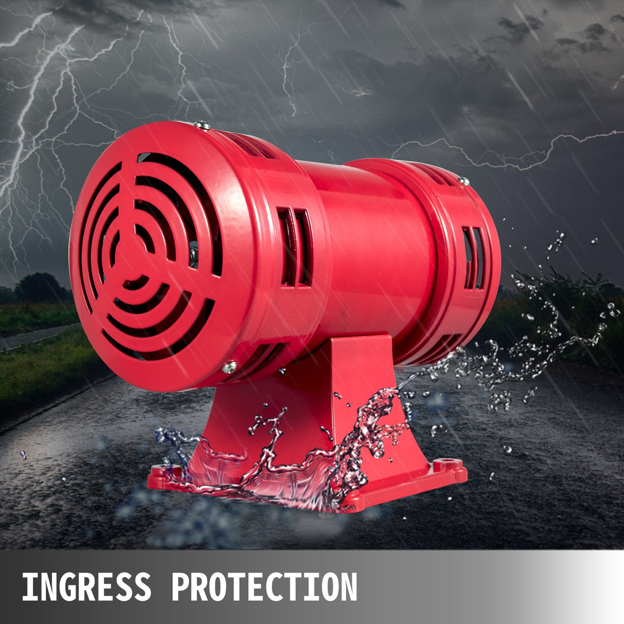 VEVOR 400W Air Siren Boat Alarm with Low-Noise140 Decibel.  Outside made of steel,  motor driven Emergency Warning MS-490