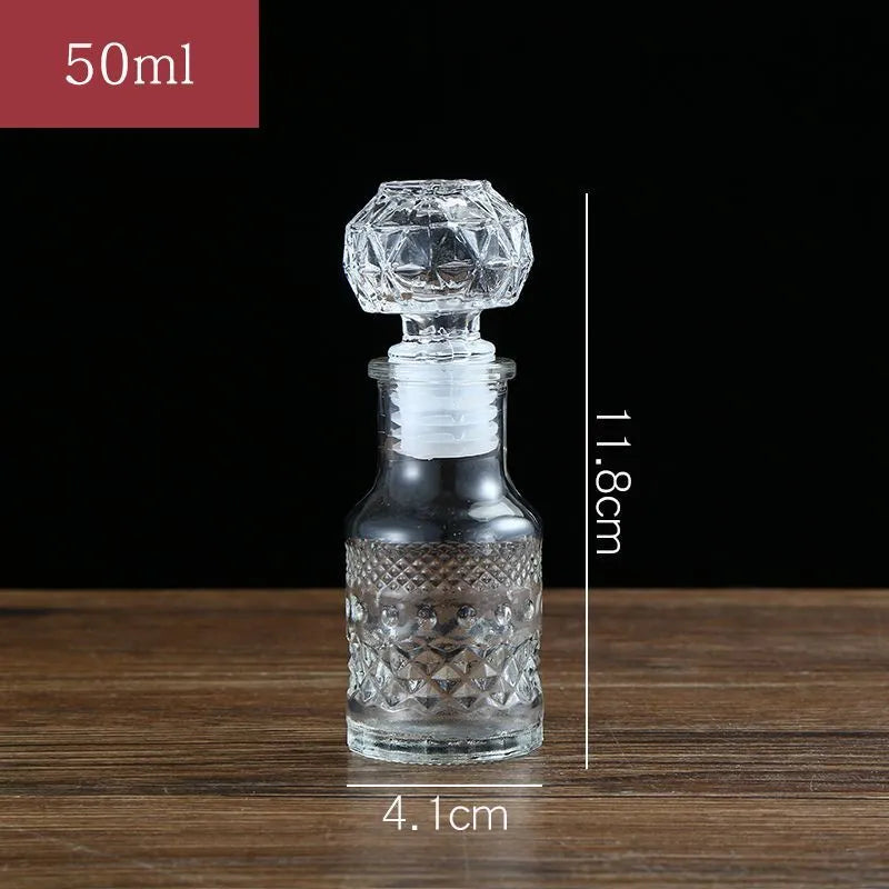 50ML mini style lead-free wine glass decanter with Airtight stopper.