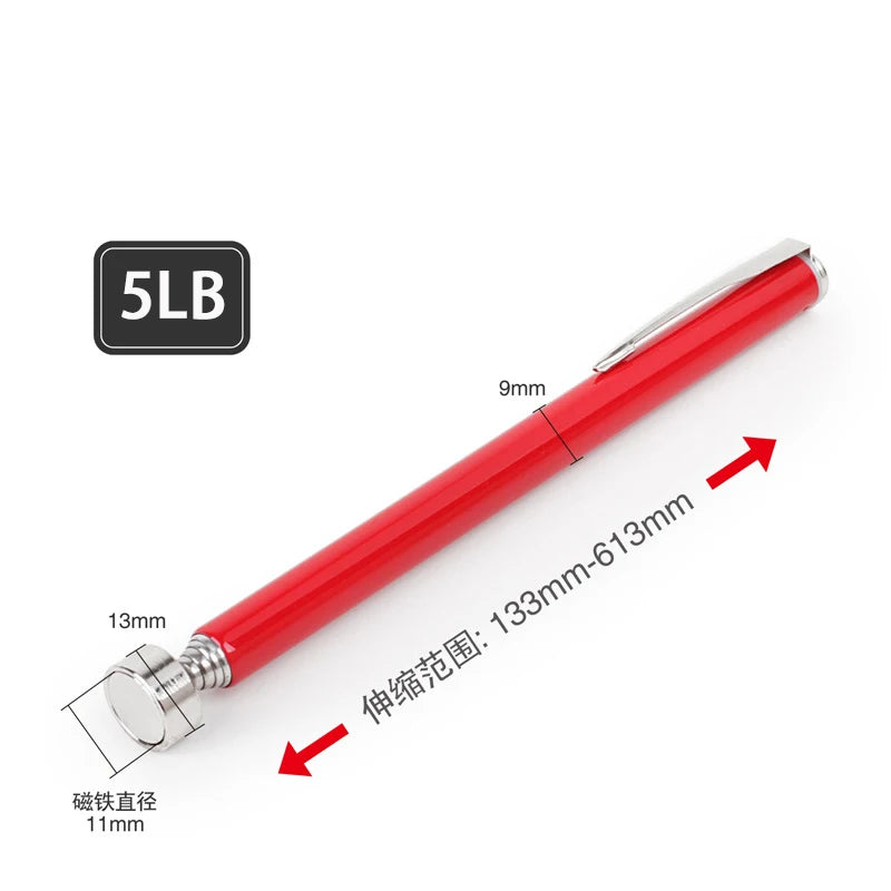 Mini Extendable Magnetic Rod To Pickup Nuts Or Bolts