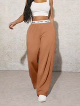 High Waisted Tummy Control Wide Leg Sweatpants
