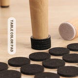 18/180Pcs  Round/Square Felt Adhesive Non-Slip Furniture Pads