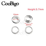 100/Set Metal Eyelet Grommet Rings Sizes 2mm 3mm 4mm 5mm 6mm 8mm 10mm 12mm 14mm 17mm