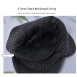 Men Or Women's Knitted Neck Scarf And Hat With Extra Ear Protection