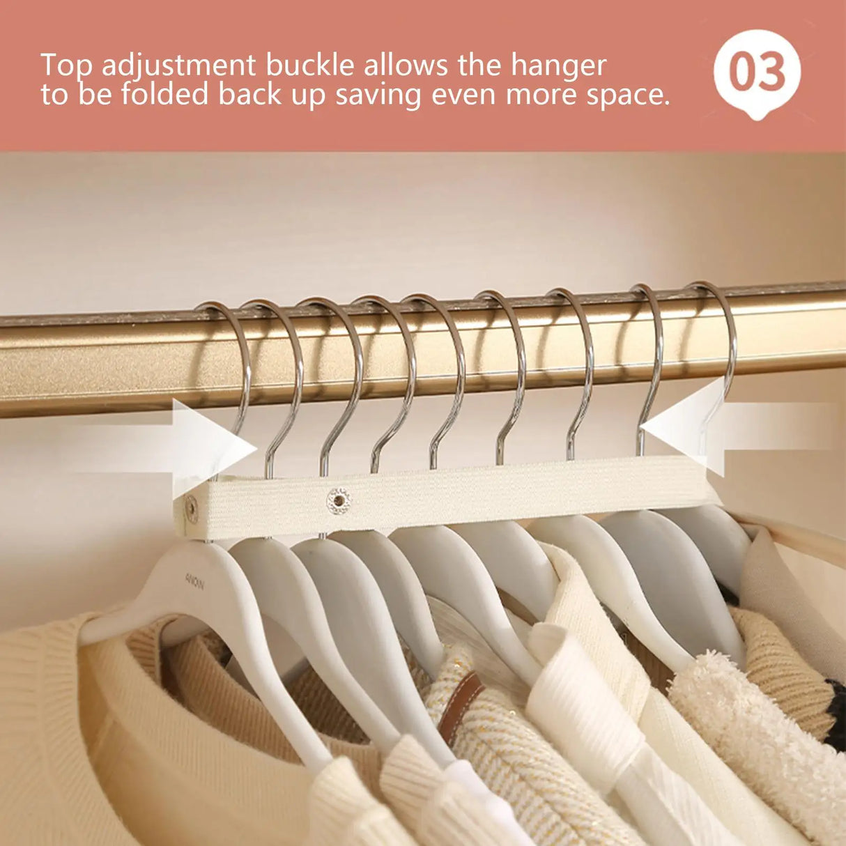 Vacuum Compressed Adjustable Seasonal Storage Organizer For Suits Coats Or Sweaters