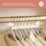 Vacuum Compressed Adjustable Seasonal Storage Organizer For Suits Coats Or Sweaters