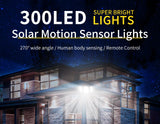 300 LED Motion Sensor Solar Outdoor Waterproof Garden Lights.