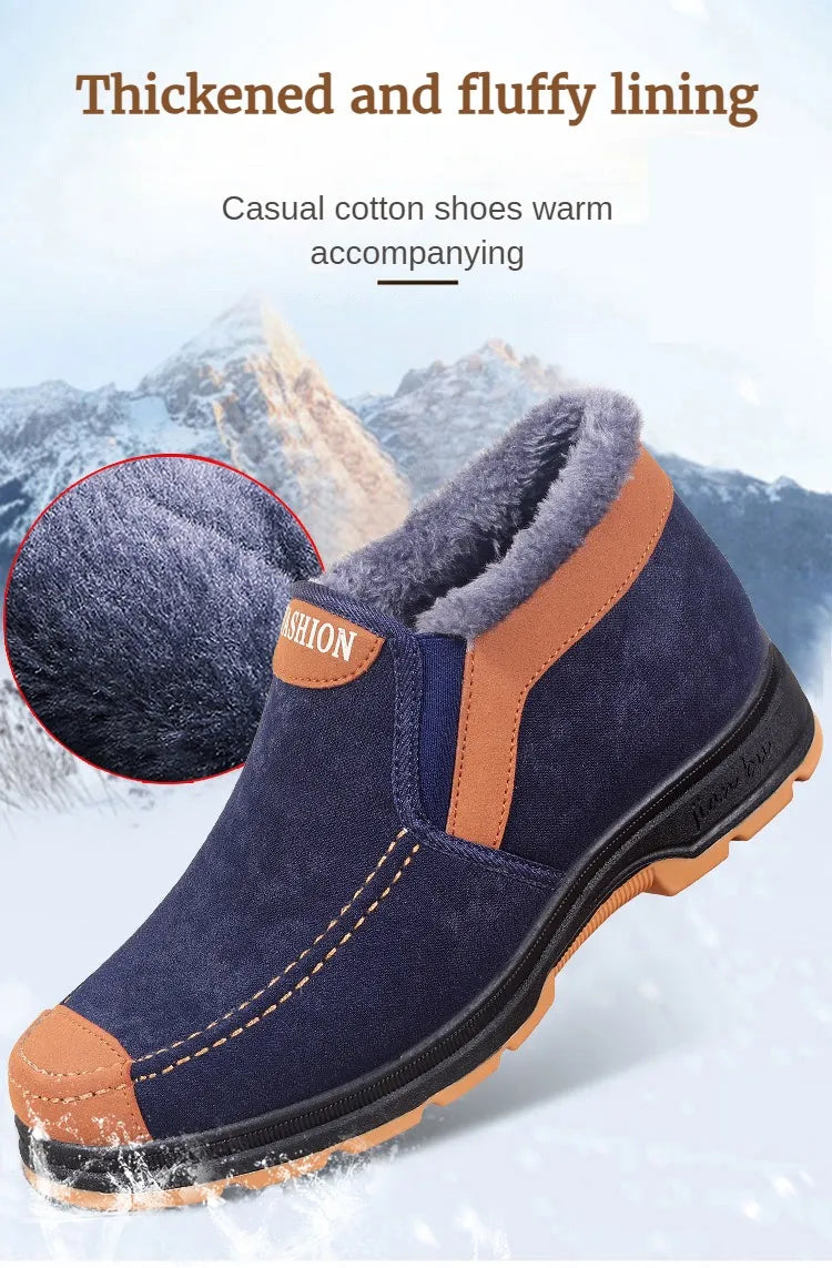 Men's Comfortable and Warm Walking Boots With Plush Insoles