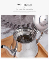 Stainless Steel Tea Pot With FIlter