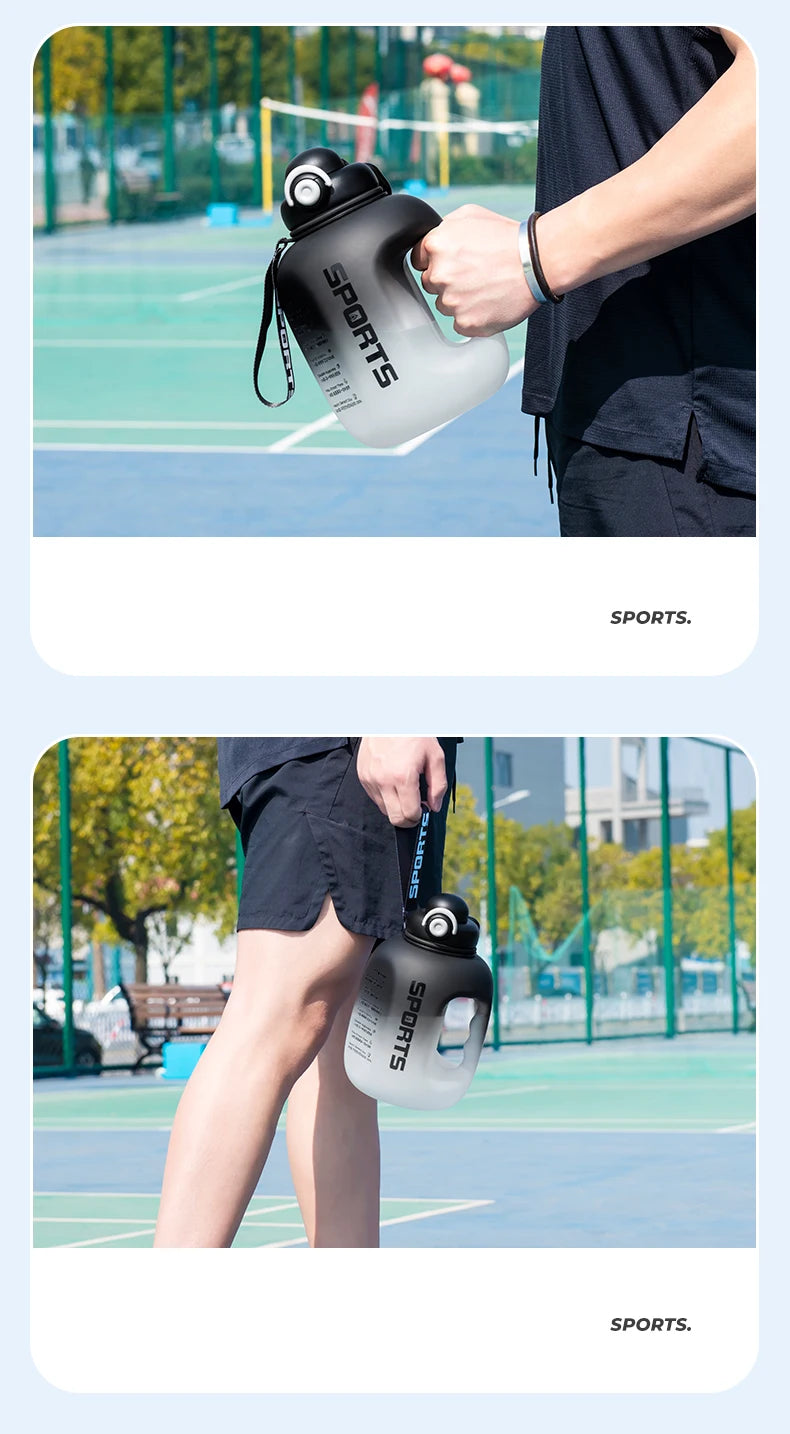 GIANXI  Plastic Sports Water Bottle With Straw