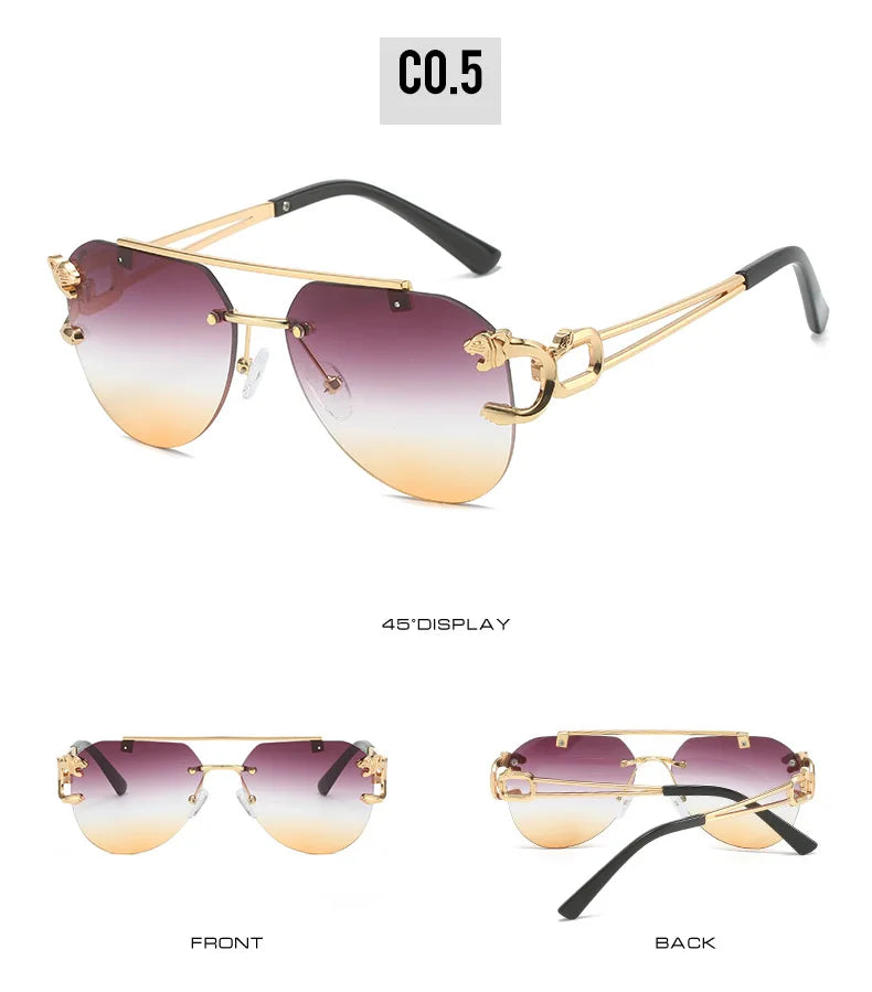 KAMMPT Men Or Women's  Rimless UV400 Sunglasses