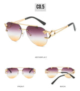 KAMMPT Men Or Women's  Rimless UV400 Sunglasses